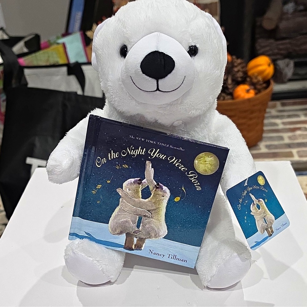 Story Packs White Bear Stuffed Animal Plush w/ Tags On the Night You Were Born